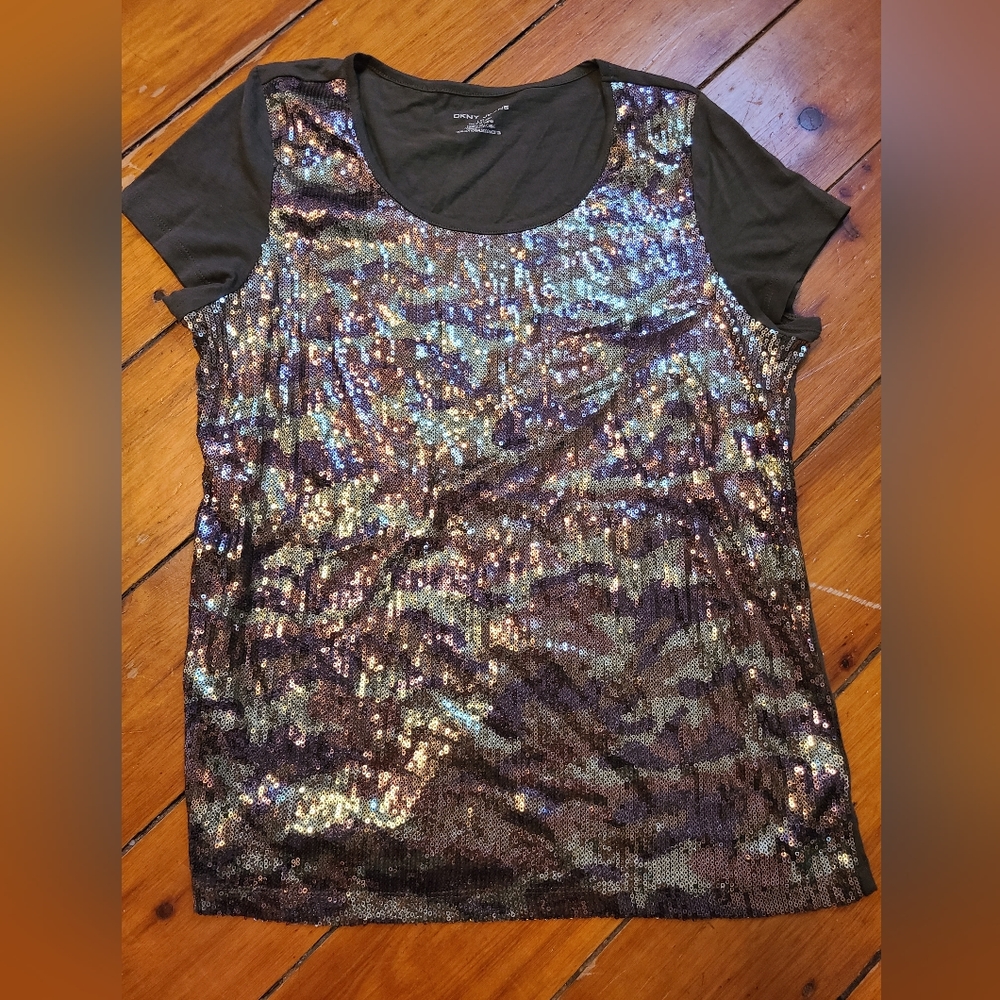 DKNY sequin tee